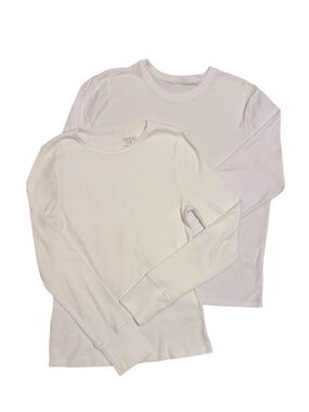 Long Sleeve White Tees (Bundle of 2)